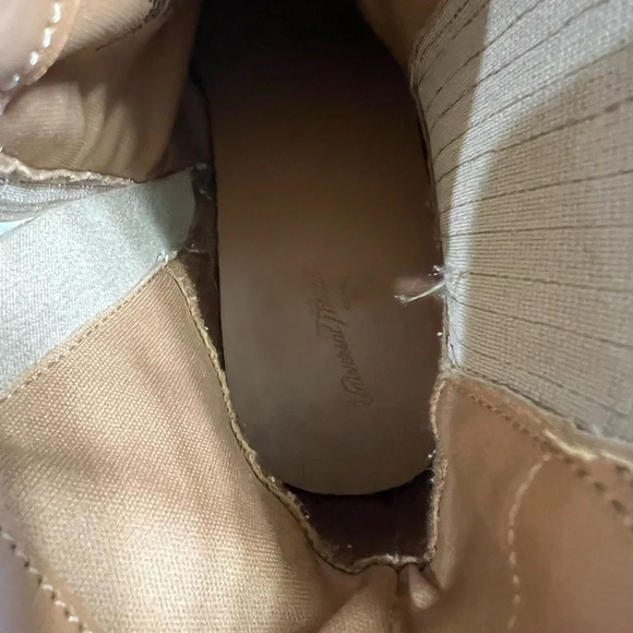 UNIVERSAL THREAD light natural chelsea boots booties - Picture 7 of 11